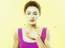 Woman holding Brust